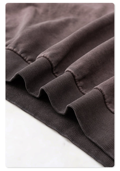 Washed Basic Round Neck Sweatshirt WN7846