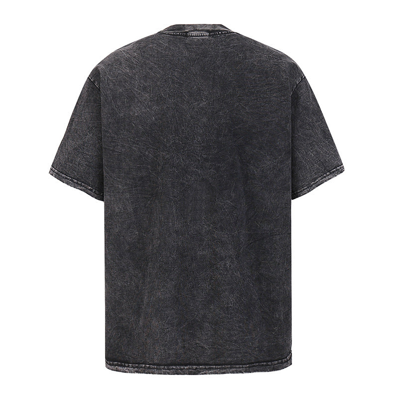 Portrait Design Washed Oversize Short Sleeve T-Shirt WN18591