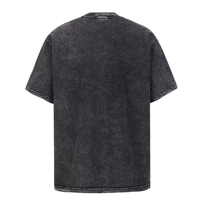 Portrait Design Washed Oversize Short Sleeve T-Shirt WN18591