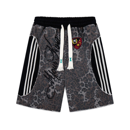 Leopard Embroidery Polo Shirt & Short Pants Setup WN27909