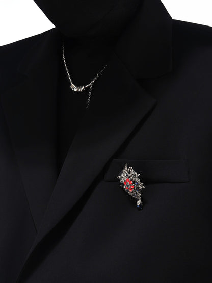 Double-Breasted Tailored Jacket & Flare Trousers Setup WN23735