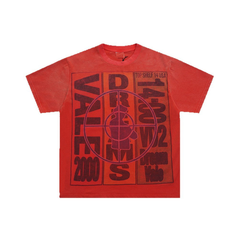 Washed Digital Graphic Short Sleeve T-Shirt WN26511