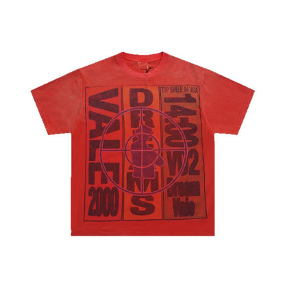 Washed Digital Graphic Short Sleeve T-Shirt WN26511