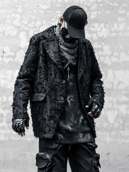 Texture Damage Tailored Jacket WN22410