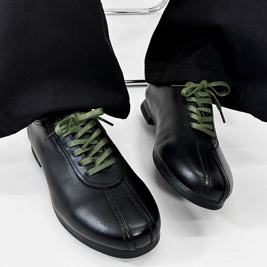 Soft Sole Flat Leather Derby Shoes WN19138