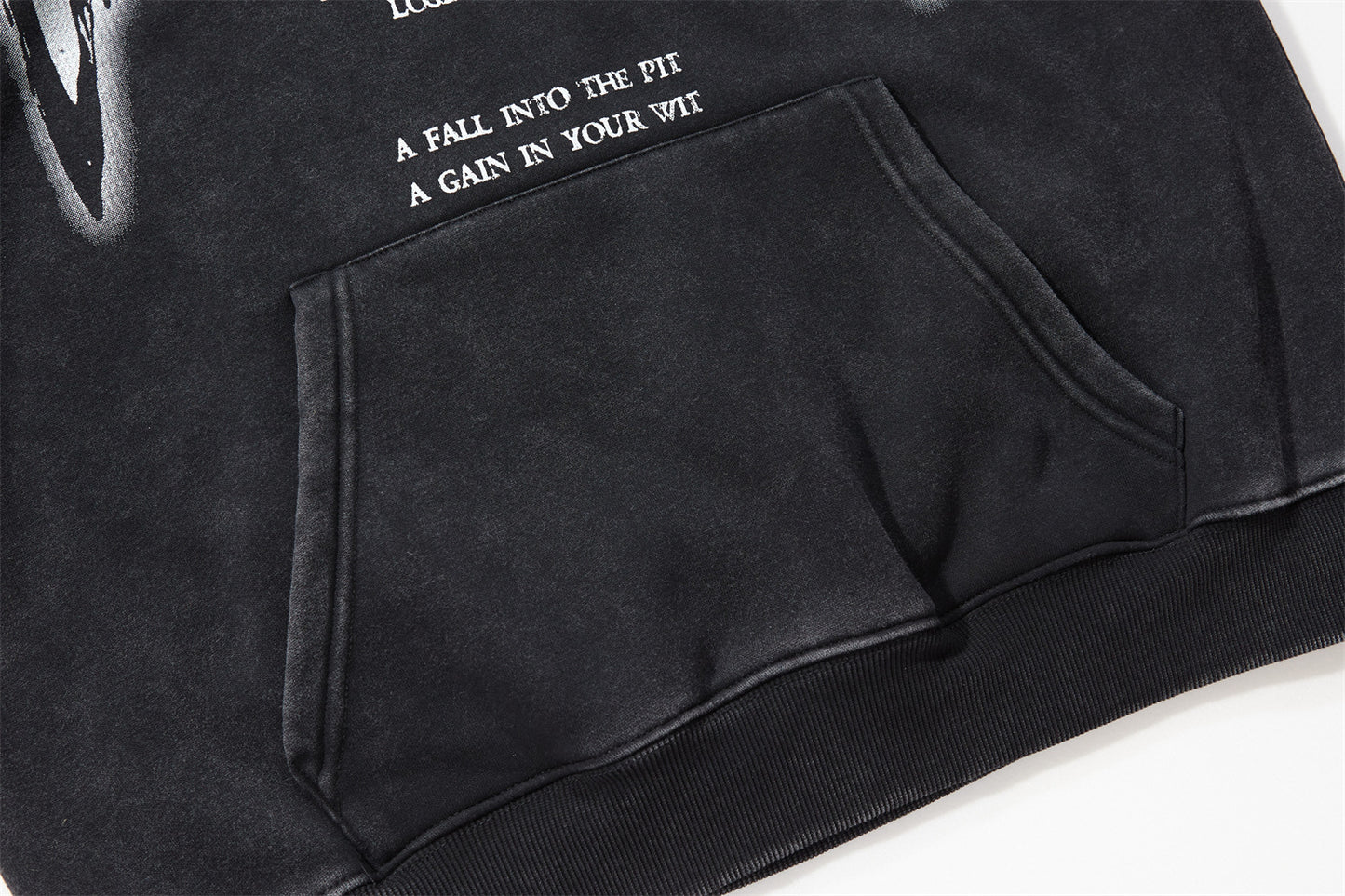 Oversize Letter Print Pullover Hoodie WN11500