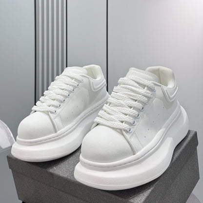 Round-Toe Platform Lace-Up Sneakers WN24805