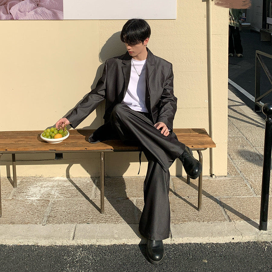 Tailored Jacket & Wide Leg Trousers Setup WN24880