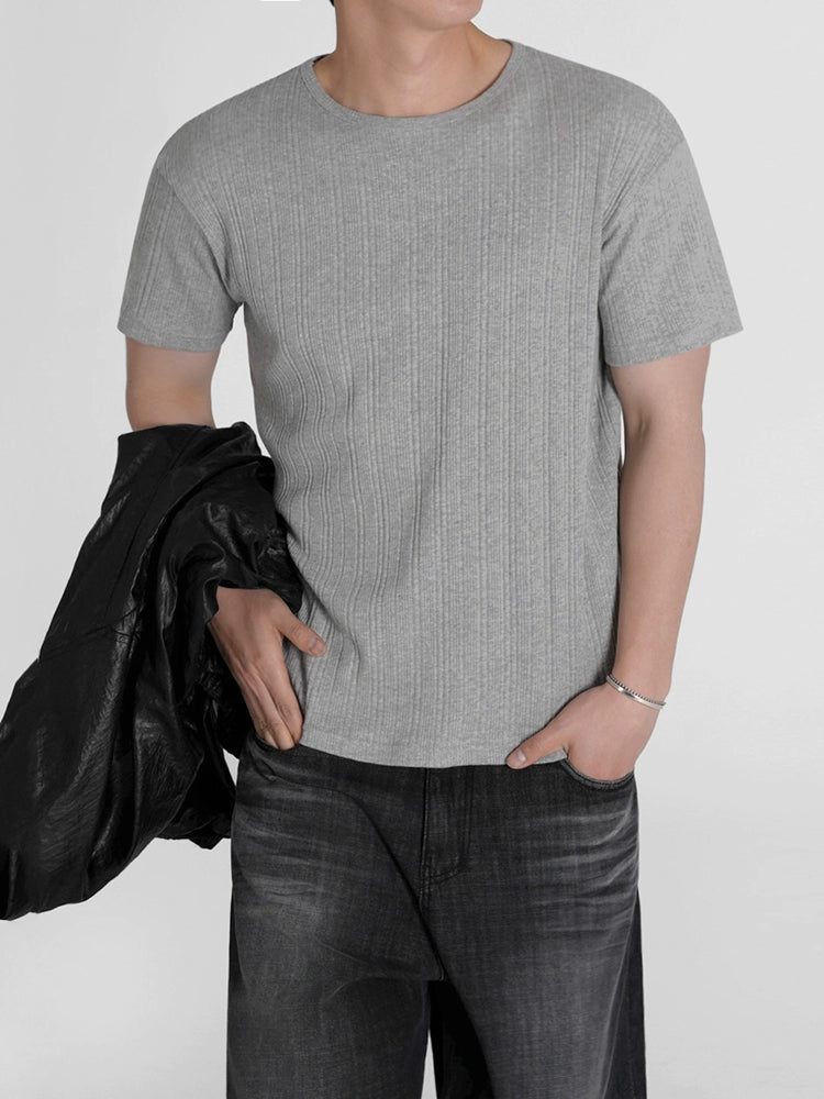 Solid Color Short Sleeve T-Shirt WN20296