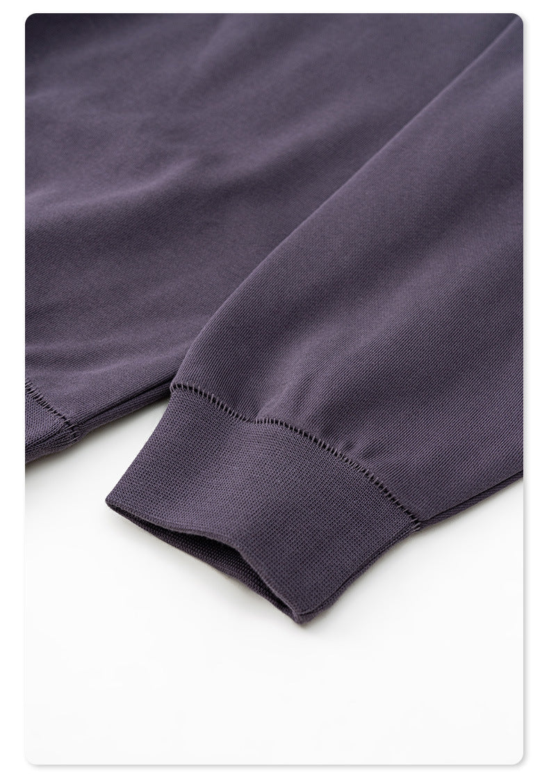 Oversize Heavyweight Basic Round Neck Sweatshirt WN9929