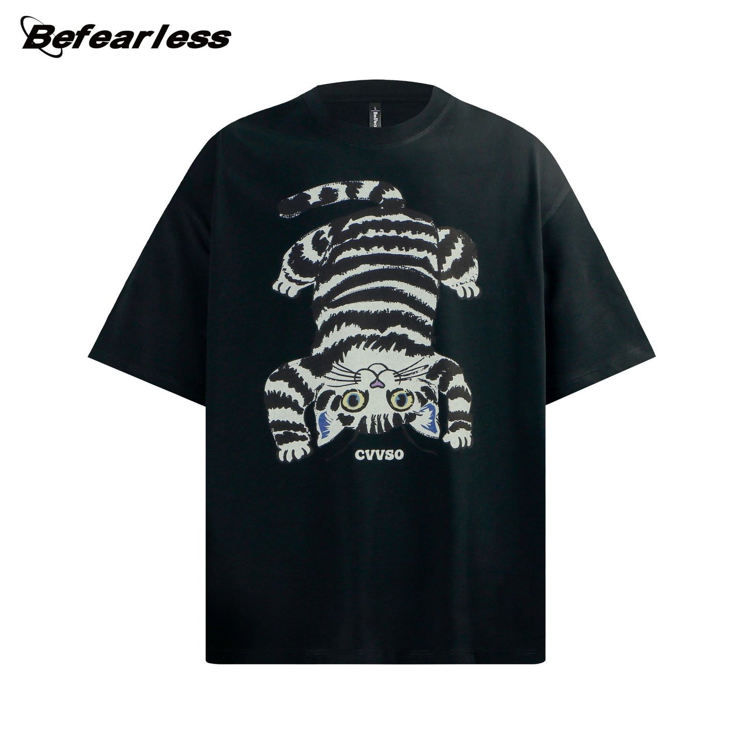 Cat Graphic Short Sleeve T-Shirt WN26243