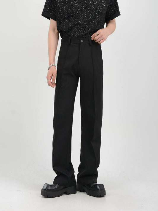 Elasric Waist Straight Trousers WN7144