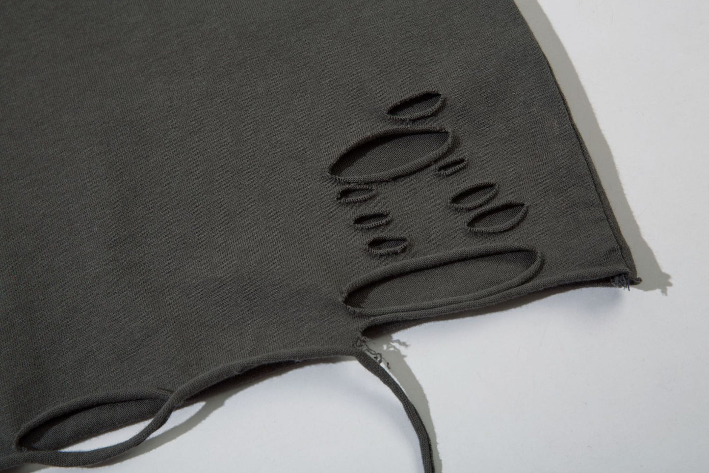 Washed Damage Short Sleeve T-Shirt WN16148