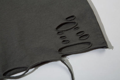 Washed Damage Short Sleeve T-Shirt WN16148