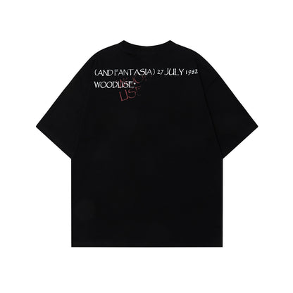 Graphic Letter Print Short Sleeve T-Shirt WN26028