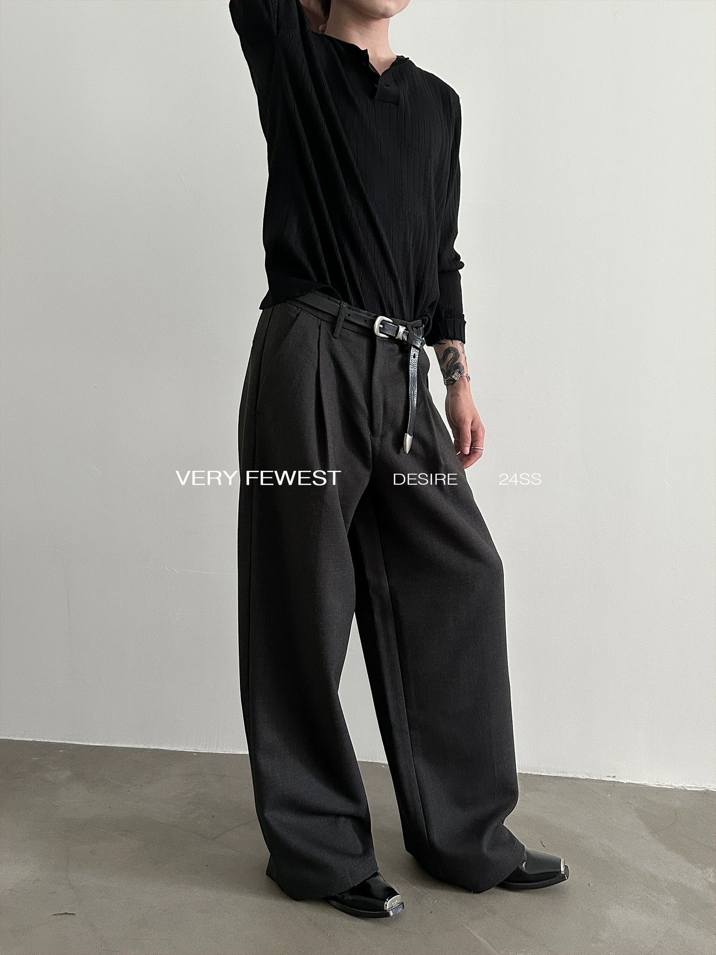 Tuck-in Wide-leg Trousers WN8914