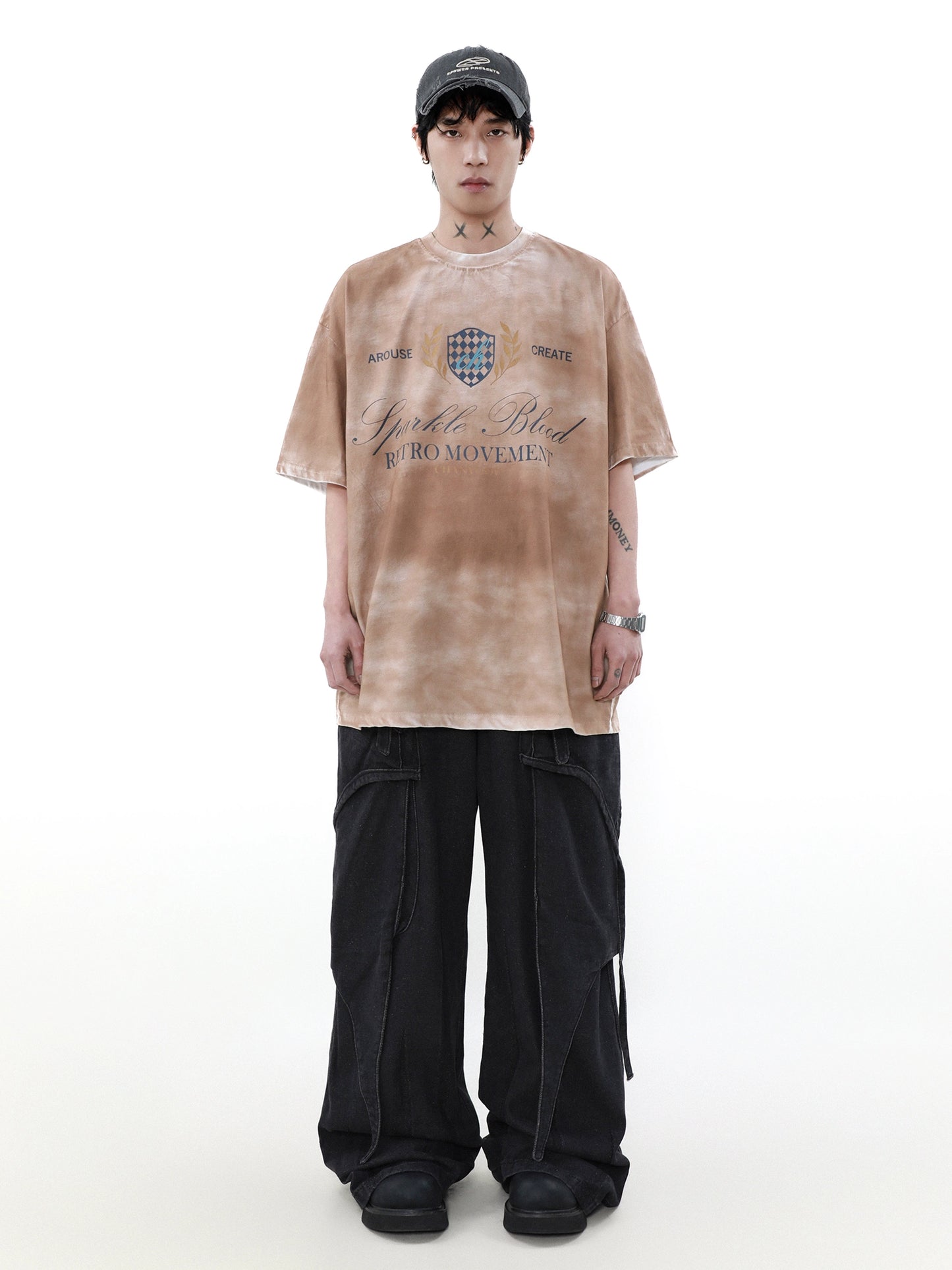 Retro Wash Heavyweight Pure Cotton Short Sleeve T-Shirt WN5133