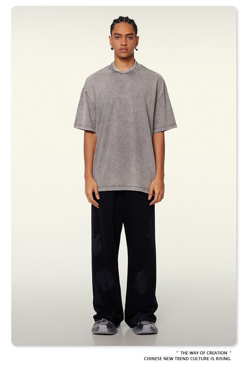 Washed Heavyweight Oversize Short Sleeve T-Shirt WN6078