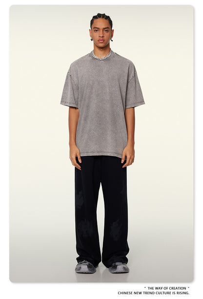 Washed Heavyweight Oversize Short Sleeve T-Shirt WN6078