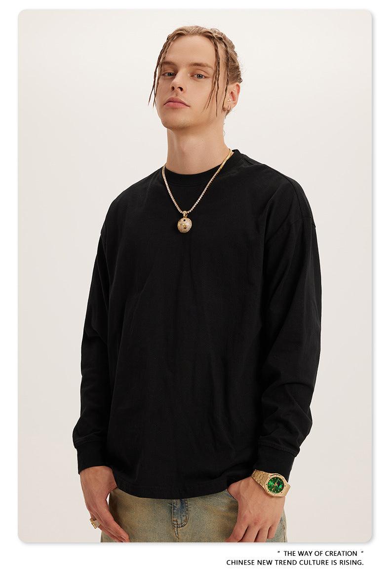 Oversize Washed Long Sleeve T-Shirt WN6052