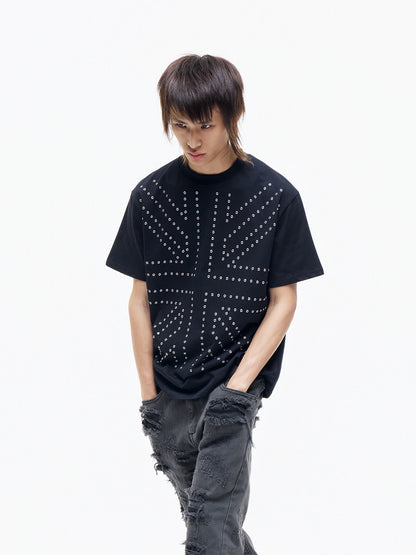 Union Jack Stud Oversize Short Sleeve T-Shirt WN27289