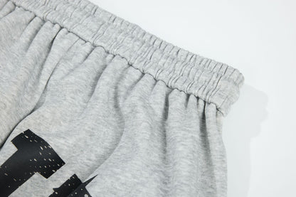Letter Graphic Wide Leg Sweatpants WN26170