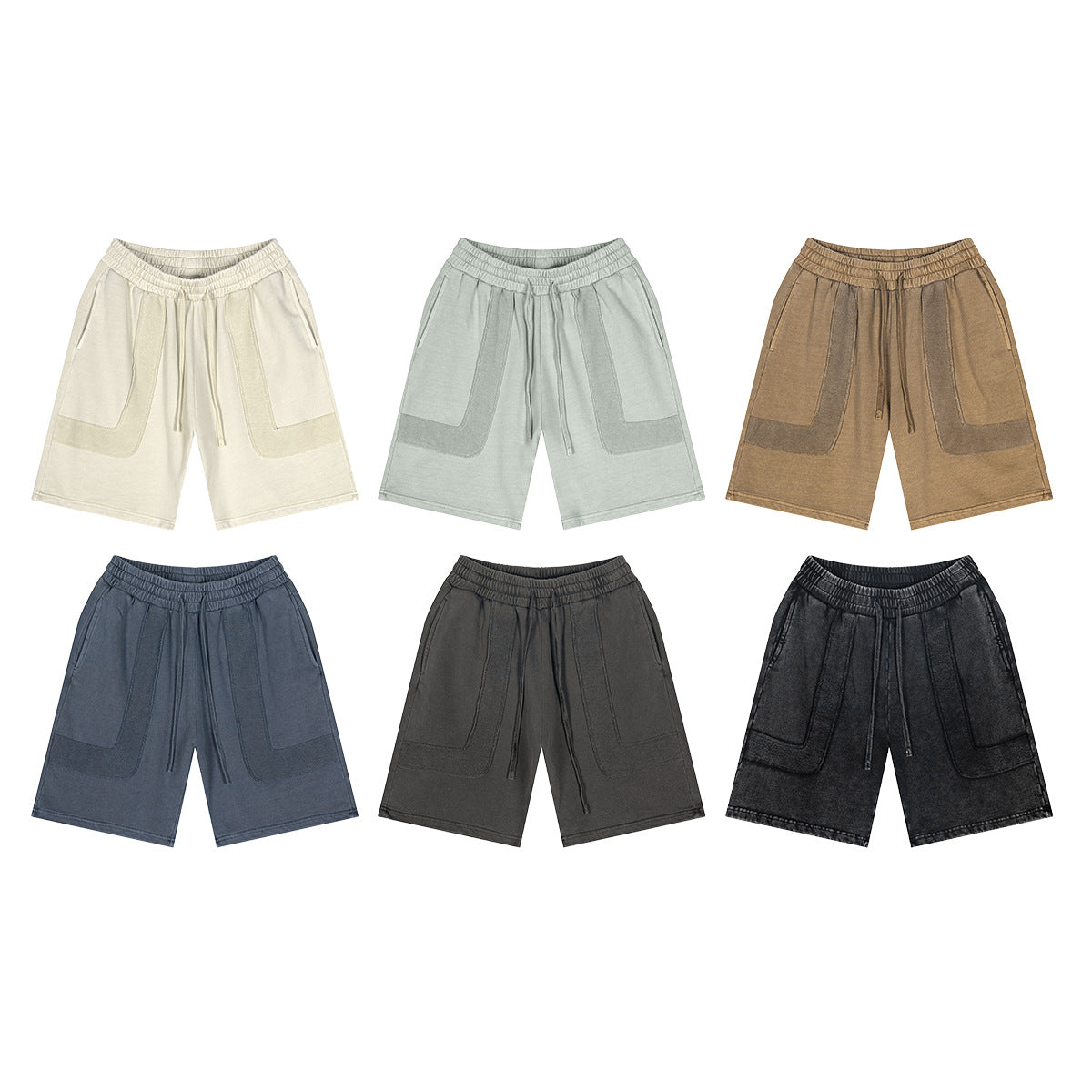 Washed Heavyweight Sporty Short Pants WN6172
