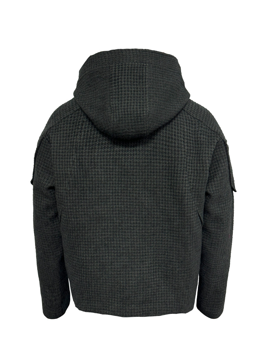 Jacquard Zipper Hoodie WN8512