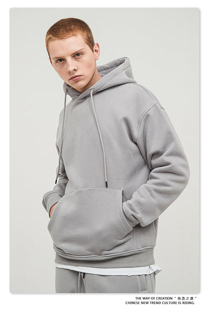 Fleece Lining Oversize Hoodie & Fleece Lining Sweatpants Setup WN9931