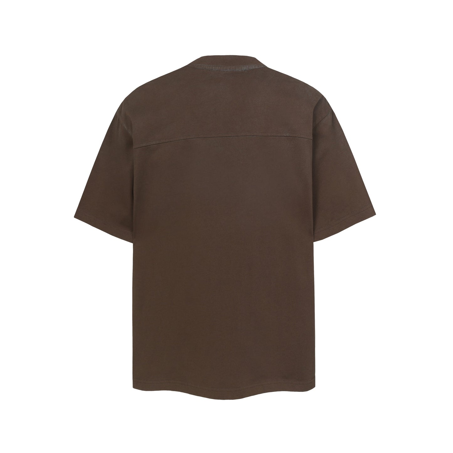 Washed Raw-Edge Splice Short Sleeve T-Shirt WN25743