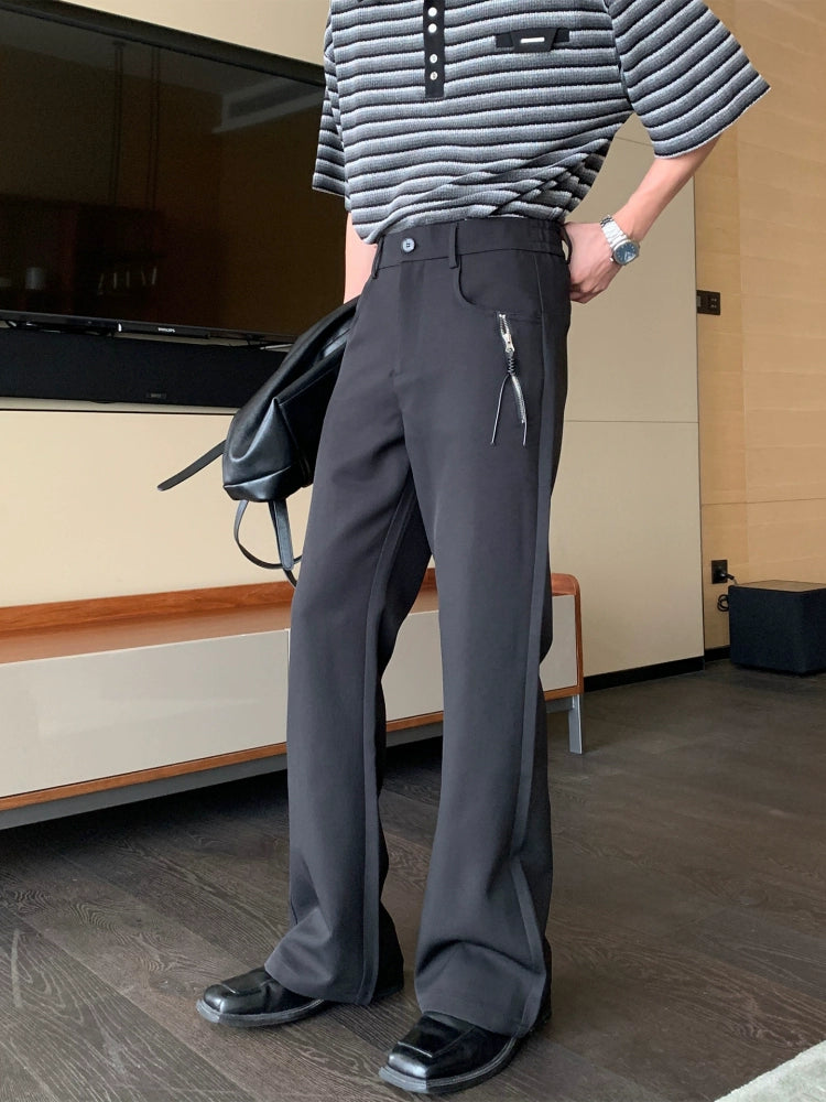 Wrinkle-Resistant Flare Trousers WN20430