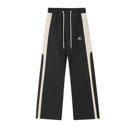 Side Stripe Wide Leg Sporty Pants WN11033