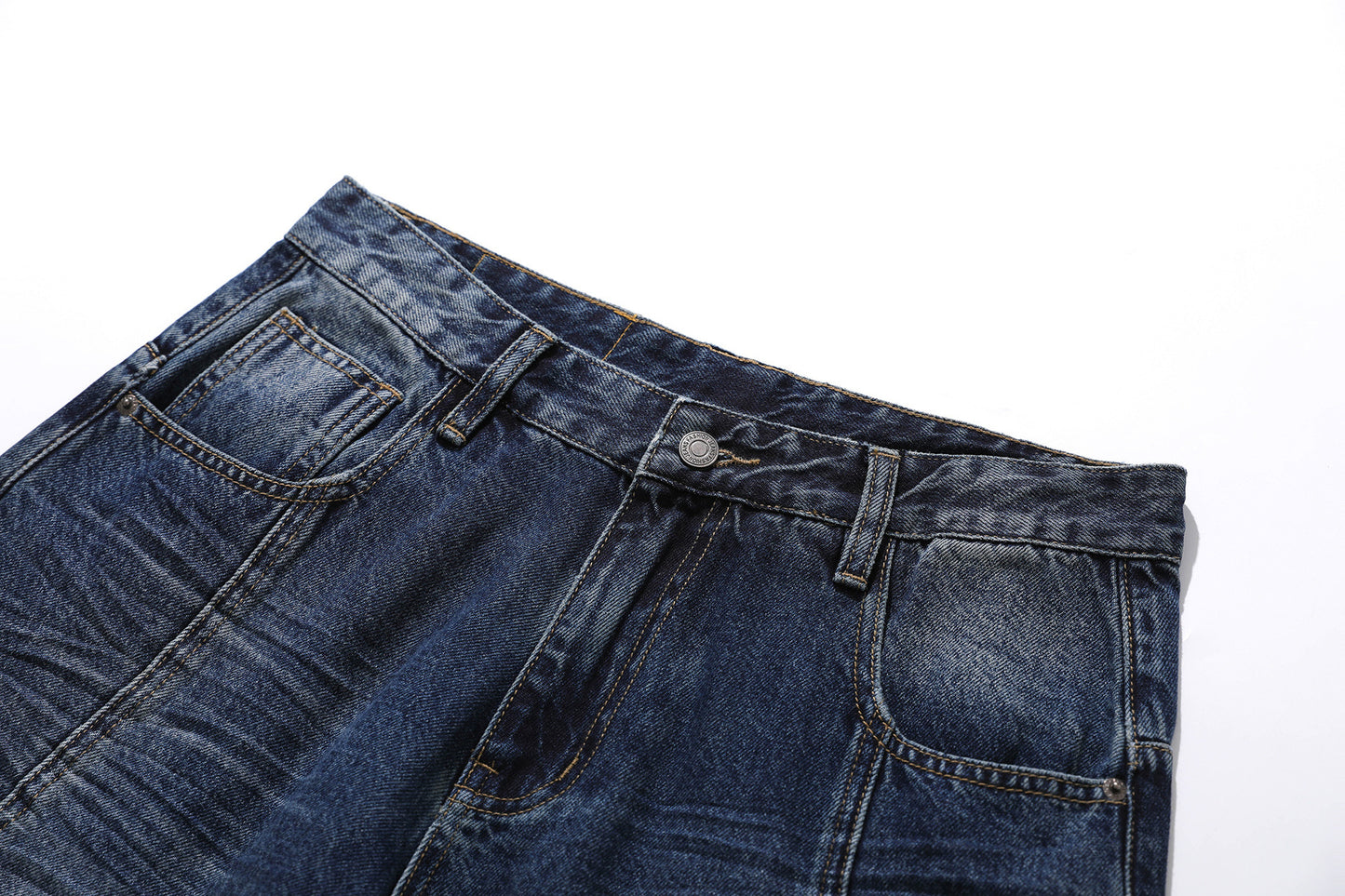 Washed Fade Cropped Denim Jeans WN25435