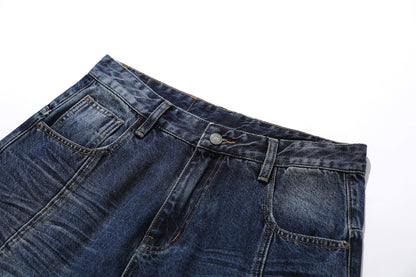 Washed Fade Cropped Denim Jeans WN25435