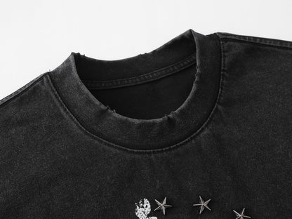 Heavyweight Metal Detail Short Sleeve T-Shirt WN26024