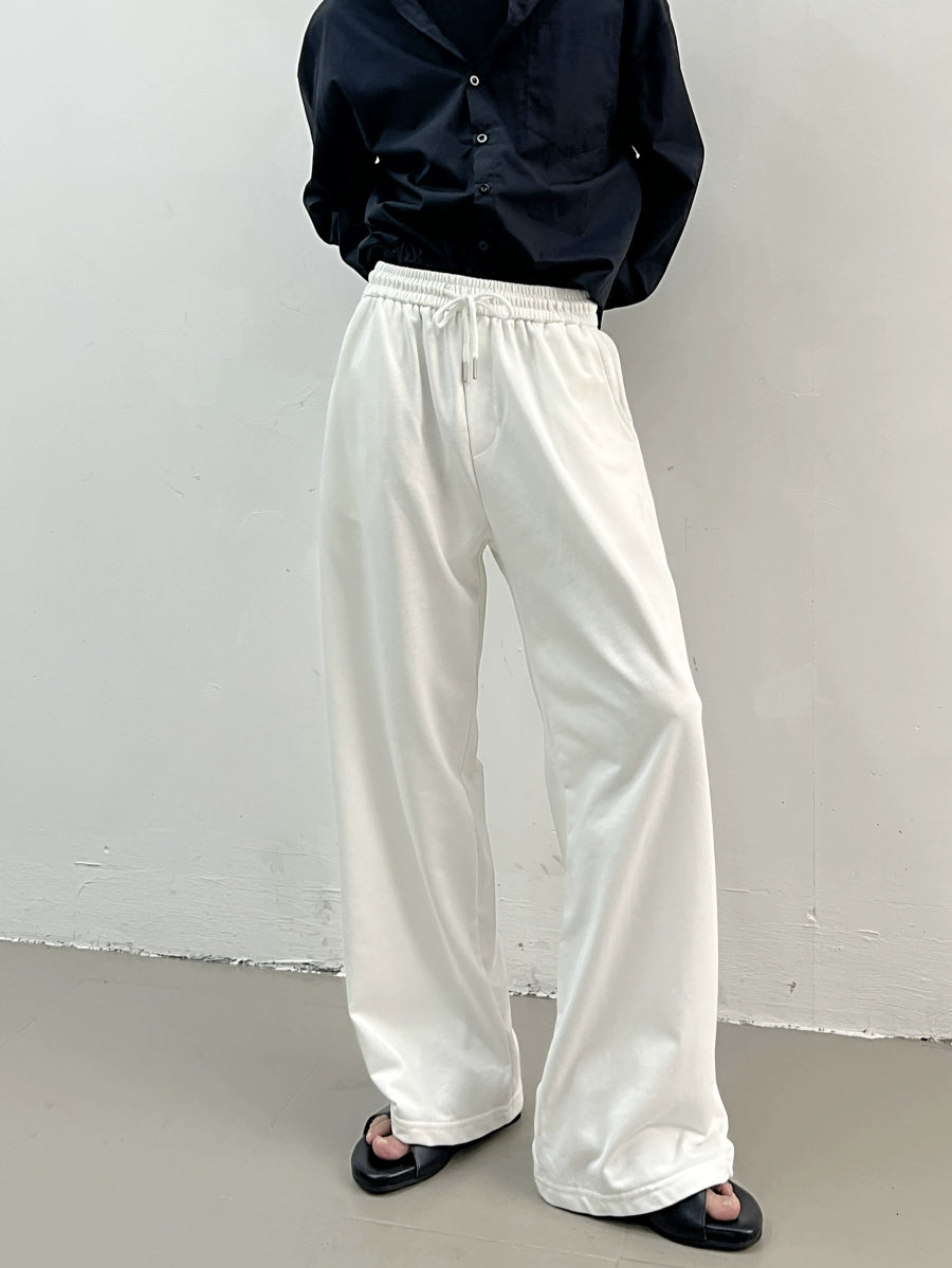 Drawstring Wide-Leg Straight Sweatpants WN7403