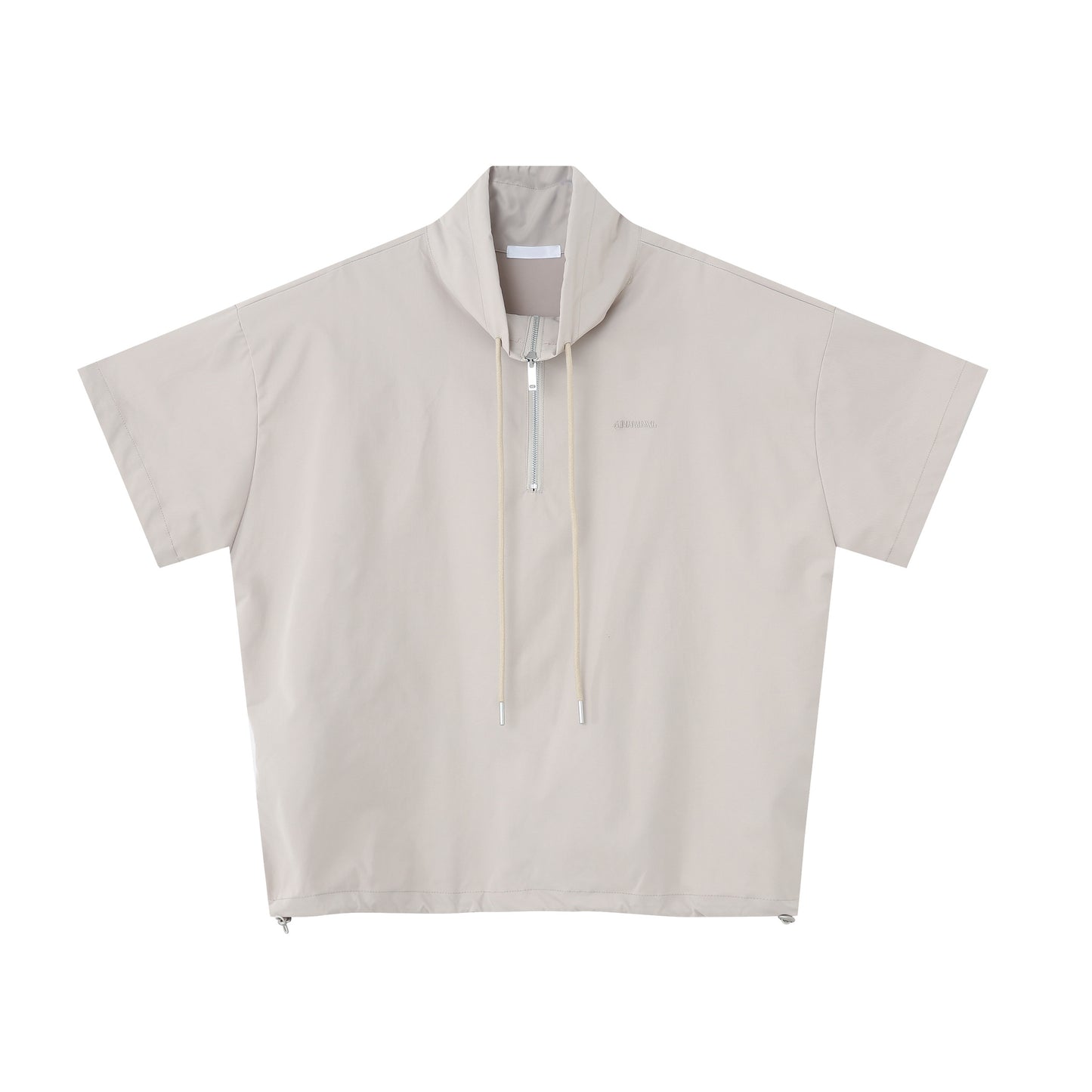 Half Zip Short Sleeve T-Shirt & Half Pants Setup WN24901