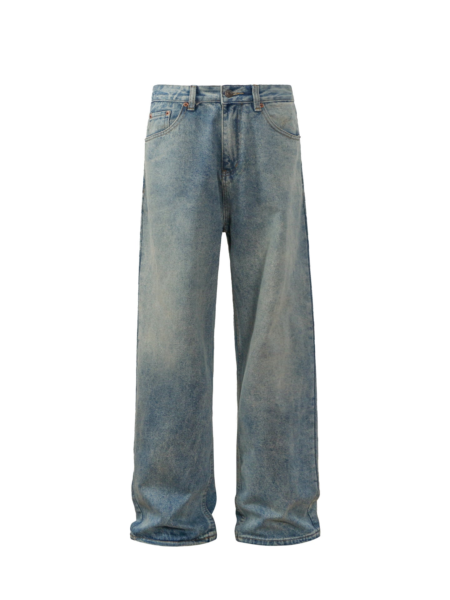 Washed Baggy Wide Leg Denim Jeans WN26348