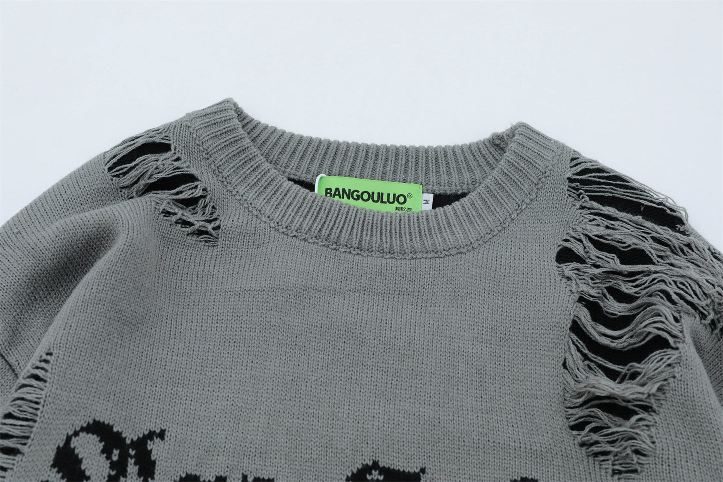 Damage Knit Sweater WN11186