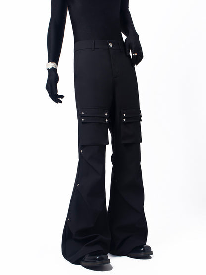 Large Pocket Workwear Flare Pants WN23650