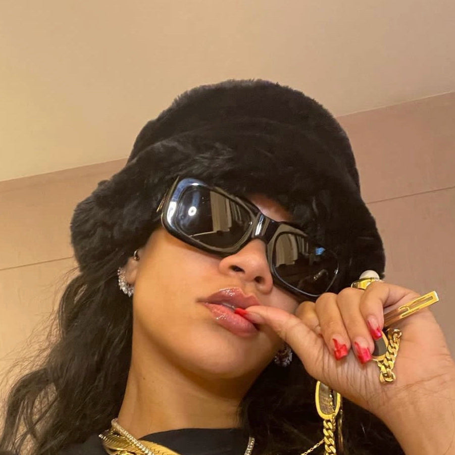 Fake Fur Bucket Hat WN21129