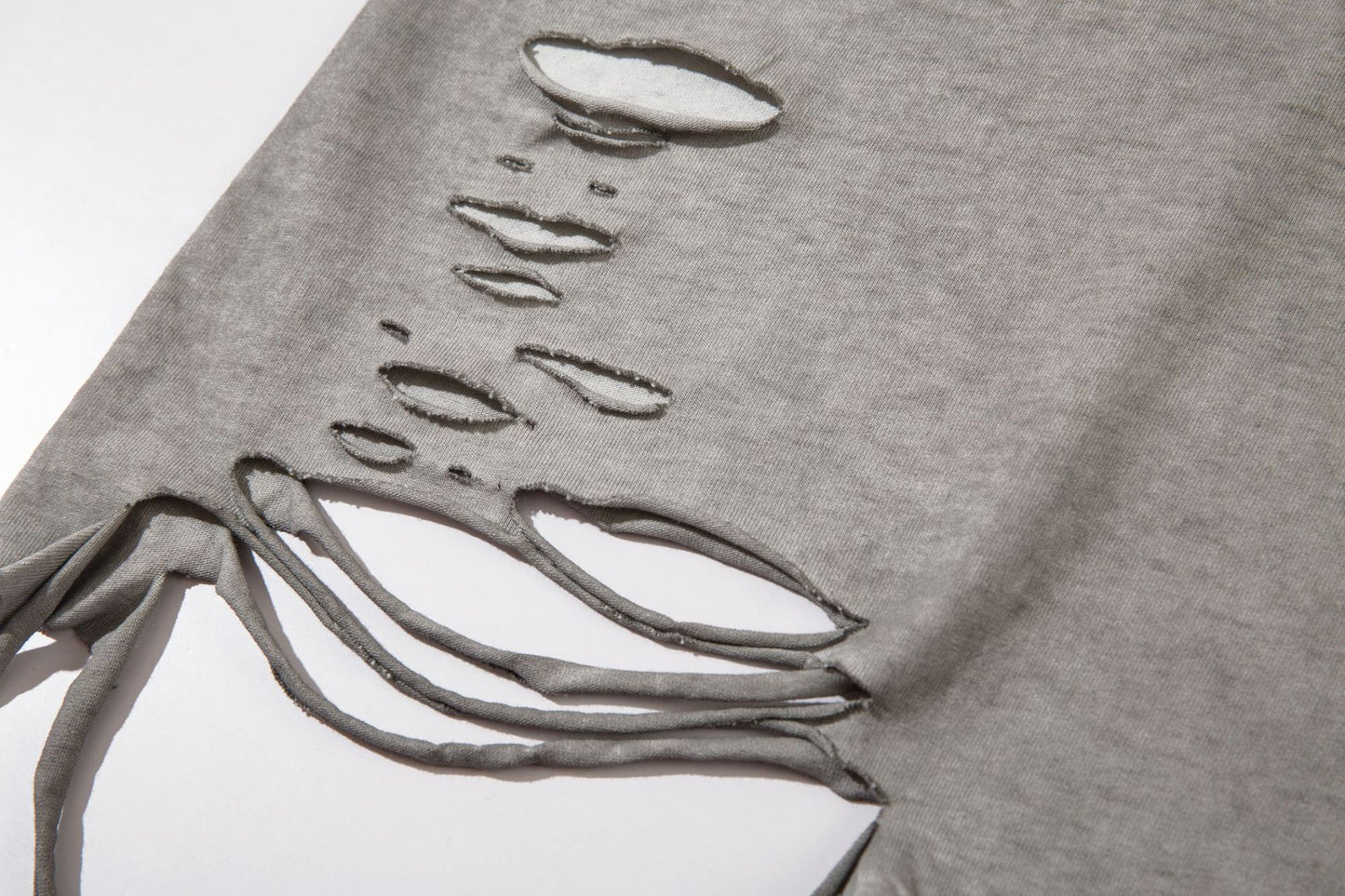 Heavyweight Washed Damage Short Sleeve T-Shirt WN16108