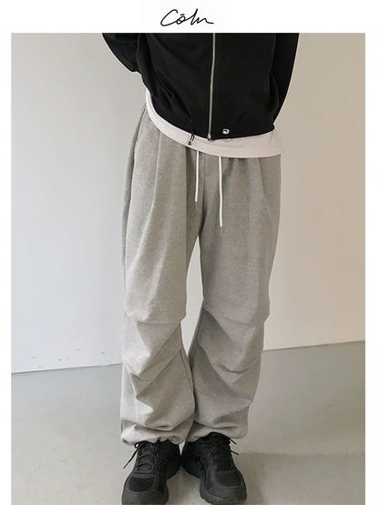 Pleats Wide Leg Sweatpants WN21643