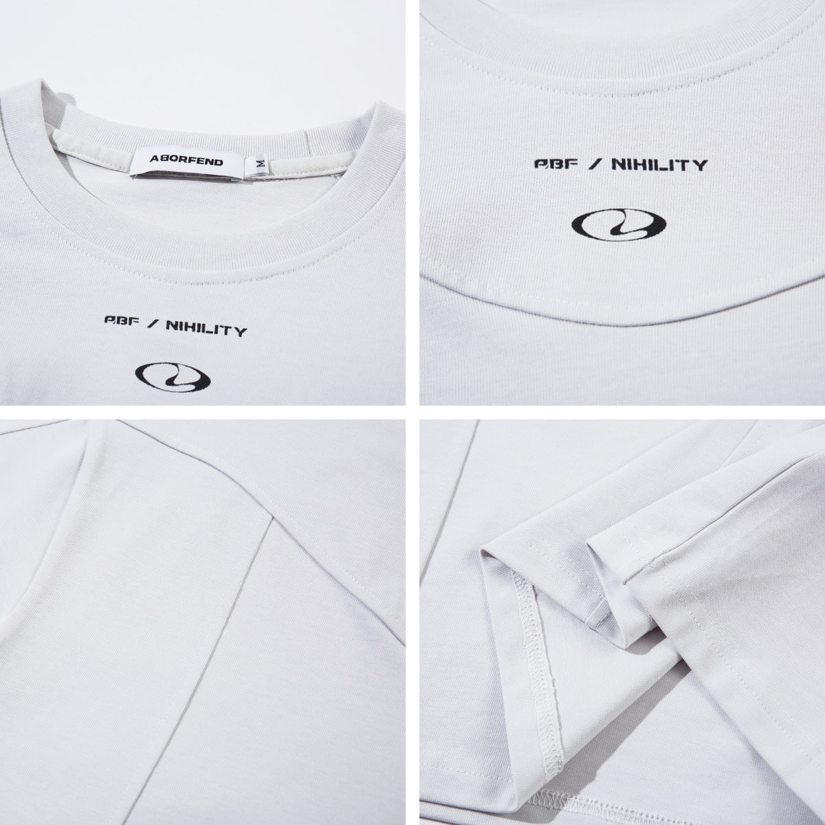 Patchwork Letter Print Short Sleeve T-Shirt WN15062