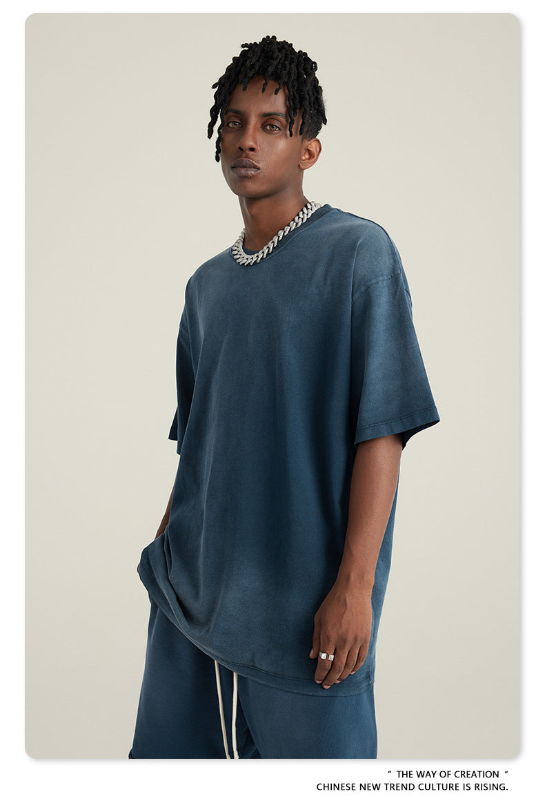 Washed Oversize Short-sleeve T-shirt WN6443