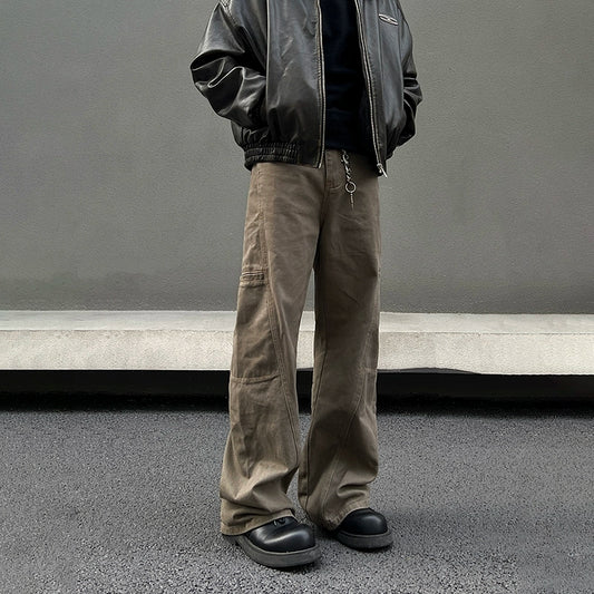 Washed Cleanfit Flare Denim Jeans WN19495