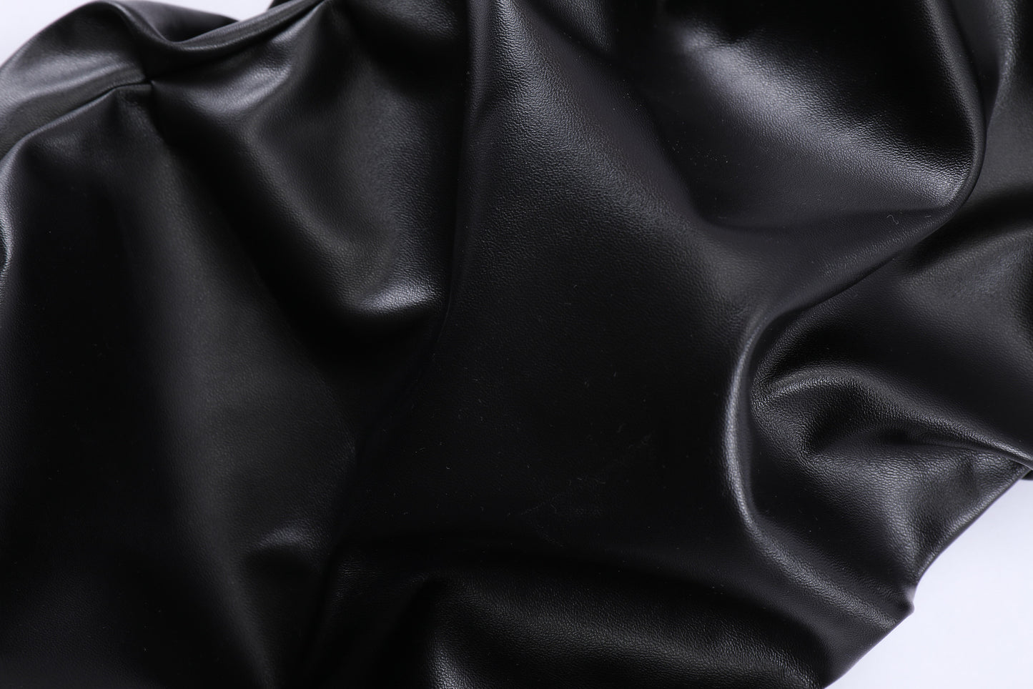 PU Leather Pleats Straight Pants WN25754