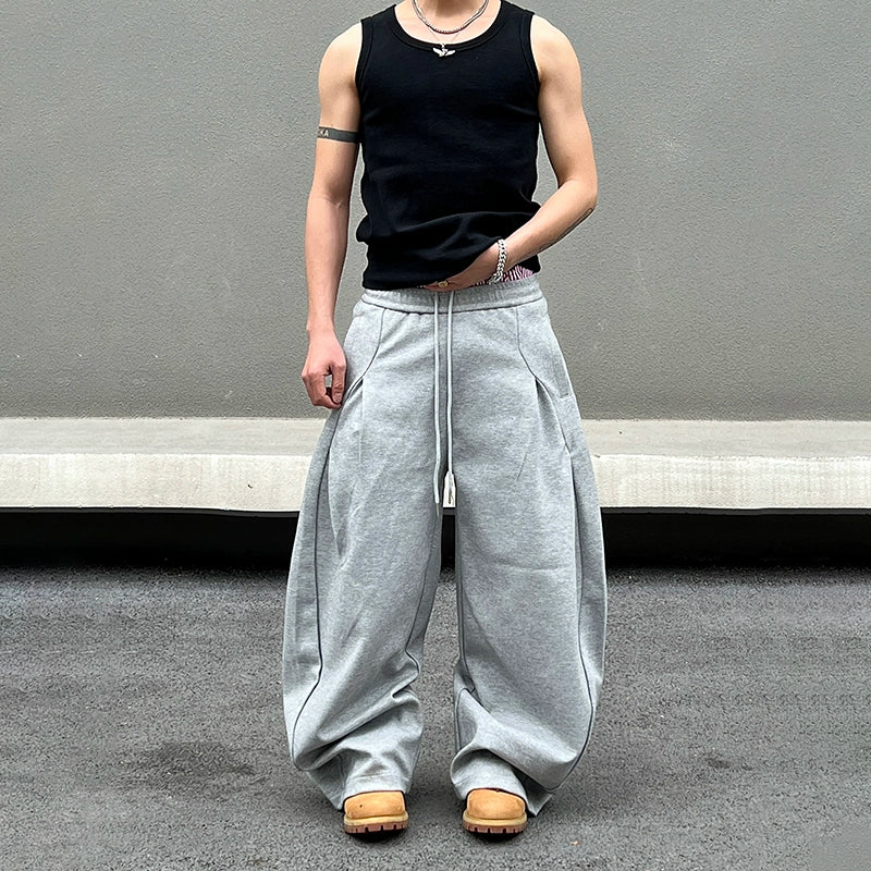 Drawstring Design Sporty Sweatpants WN19419