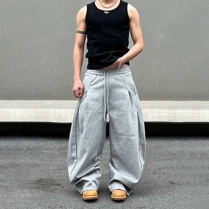 Drawstring Design Sporty Sweatpants WN19419