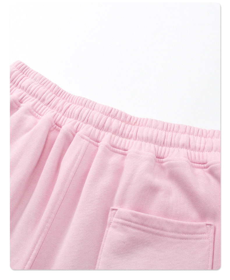 Oversize Spray-dyed Short-sleeve T-shirt & Spray-dyed Short Sweatpants Setup WN6639